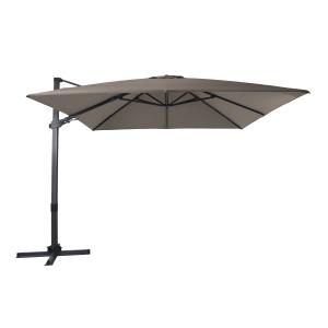 Parasol déporté carré, inclinable, aluminium anthracite, 30…