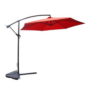Parasol déporté diamètre 3m terracotta
