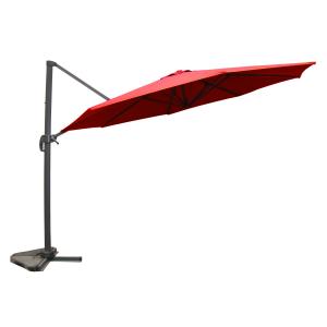 Parasol déporté et rotatif Ø 3,5 m terracotta