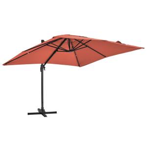 Parasol déporté inclinable et rotatif 2x3m en aluminium ter…