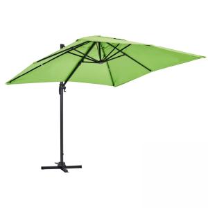 Parasol déporté inclinable et rotatif 2x3m en aluminium ver…
