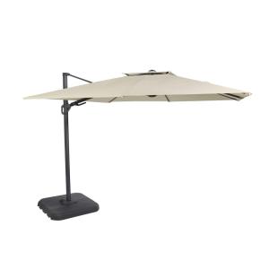 Parasol déporté professionnel 3x3m en aluminium à pied et t…