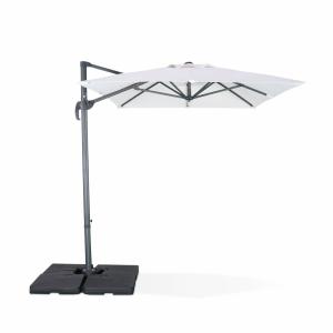Parasol déporté rectangulaire 2x3m écru