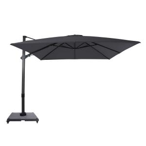 Parasol déporté tissu anthracite 300 x 300 cm