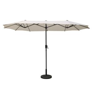 Parasol double 2x4m écru