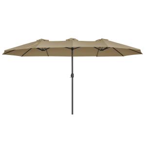 Parasol double 460 x 270 cm ombrelle protection upf 50  tau…