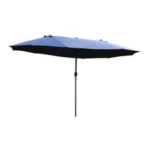 Parasol double rectangulaire avec manivelle acier toile 180…