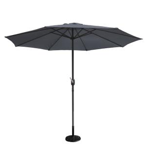 Parasol droit diamètre 2,7 m gris