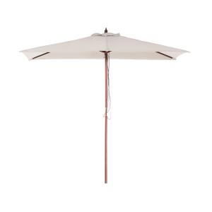 Parasol droit en bois beige