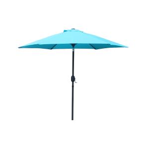 Parasol droit rond 2,5 x 2,5 m bleu turquoise