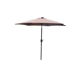 Parasol droit rond 2,5 x 2,5 m chocolat