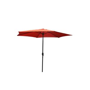 Parasol droit rond Ø 3 m terracotta