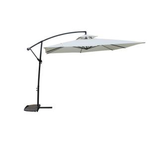 Parasol ecru déporté rond 2,95 x 2,95 m