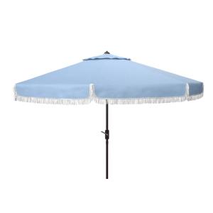 Parasol en métal bleu