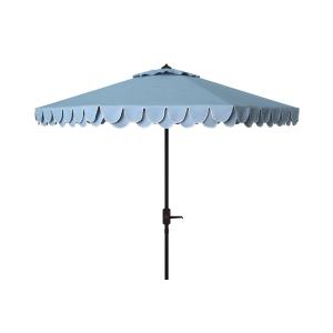 Parasol en Métal Bleu /blanc