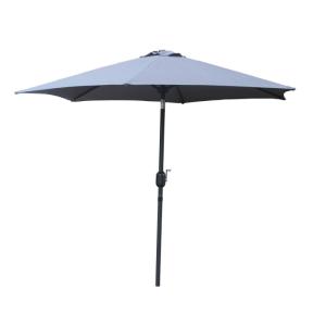 Parasol gris rond 2,5 x 2,5 m