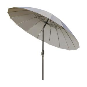 Parasol inclinable rond gris