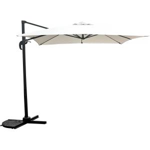 Parasol jardin aluminium ecru 250 x 250 x 236 cm