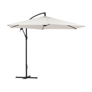 Parasol jardin aluminium ecru 300 x 300 x 260 cm