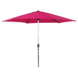 Parasol jardin aluminium rose 300 x 300 x 240 cm