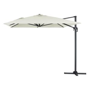 Parasol jardin en aluminium ecru 300 x 400 x 300 cm