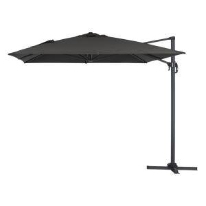 Parasol jardin en aluminium noir 300 x 400 x 300 cm