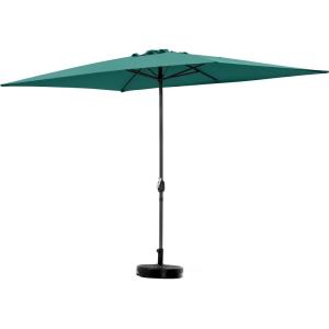 Parasol jardin en aluminium vert 200 x 300 x 235 cm