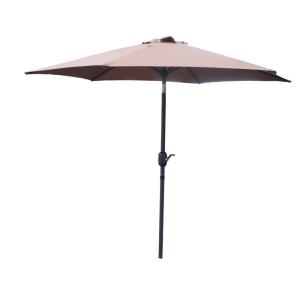 Parasol marron rond 2,5 x 2,5 m