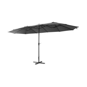 Parasol ovale taille xl anthracite 452 x 266cm