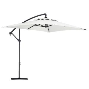 Parasol rectangulaire extérieur 3x2m acier crème