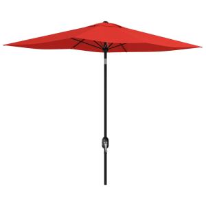 Parasol rectangulaire inclinable 2x3m polyester rouge