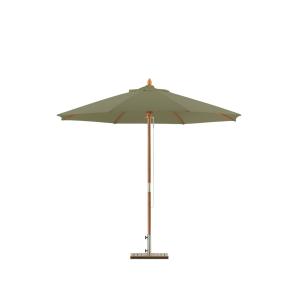 Parasol rond en bois 250 cm taupe