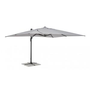 Parasol suspendu en aluminium avec mât en aluminium, toile…