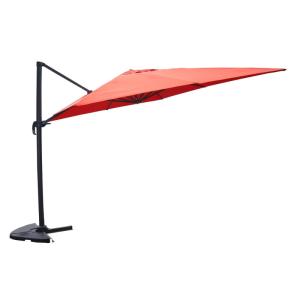 Parasol terracotta déporté rectangle 3 x 4 m rotatif à 360…