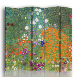 Paravent Jarden de Fleurs - Gustav Klimt cm 180x170 (5 vole…