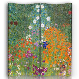 Paravent Jardin de Fleurs - Gustav Klimt 145x180cm (4 volet…