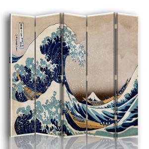 Paravent La Grande Vague de Kanagawa - K.  Hokusai cm 180x1…