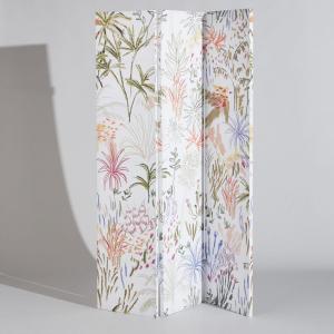 Paravent motif floral multicolore