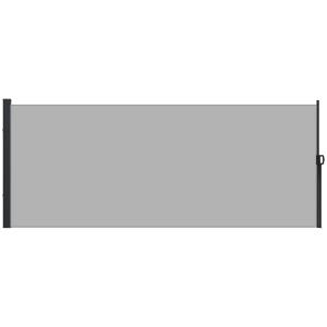 Paravent rétractable jardin anti-uv polyester gris clair
