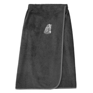 Paréo de bain en coton Anthracite Taille unique
