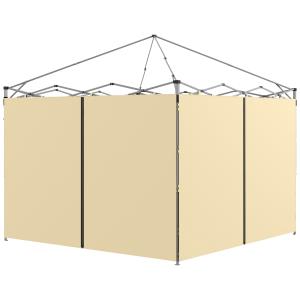Parois latérales de rechange 2 pièces polyester beige