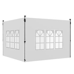 Parois latérales pour tonnelle lot de 2 fenêtre tissu oxfor…