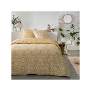 Parure 100% coton 57 fils Orion 220x240cm - 220x240cm - Jau…