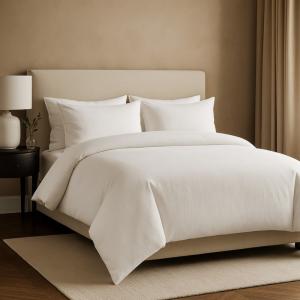 Parure coton 220x240 blanc drap 160x200 taies 50x70