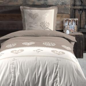 Parure de couette 100% coton 57 fils imprimée 140x200cm 1 t…