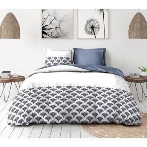 Parure de couette 2 pièces en percale de coton 140x200…