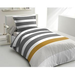 Parure de couette 2 pièces en percale de coton 140x200    G…