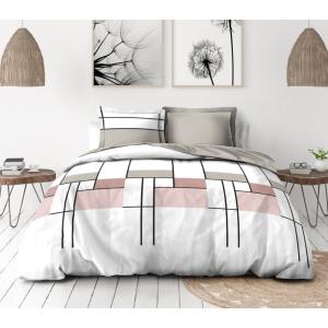 Parure de couette 2 pièces en percale de coton 140x200   RO…