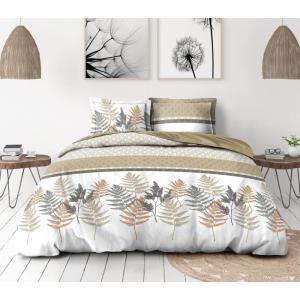 Parure de couette 3 pièces en percale de coton 240x260   BE…