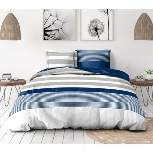 Parure de couette 3 pièces en percale de coton 240x260    B…